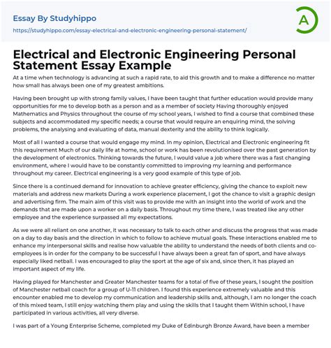 electrical engineering personal statement|personal statement for electrician apprentice.